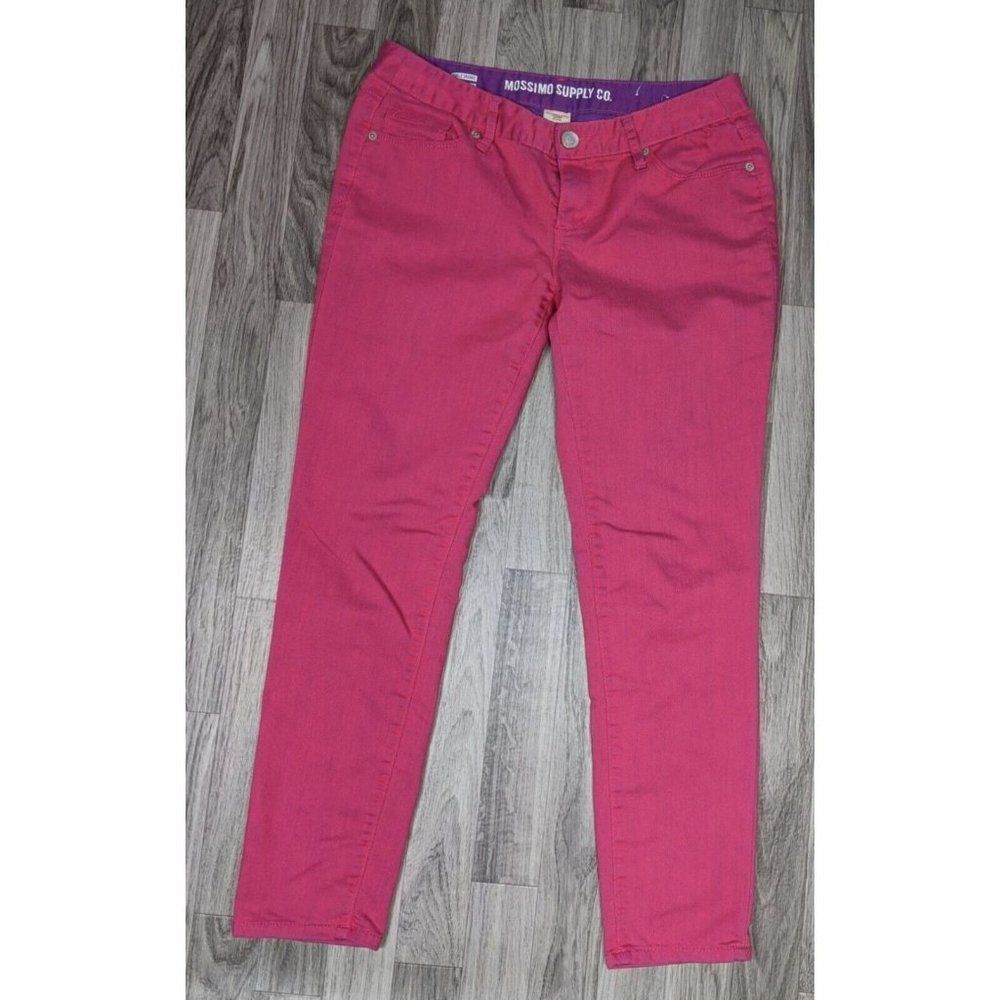 (3/$35) Mossimo Supply Co Size 9 Ankle Skinny Purple Pink Fit 6 Denim Jeans